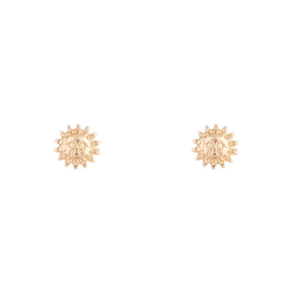 Mini Gold Sunshine Stud Earrings