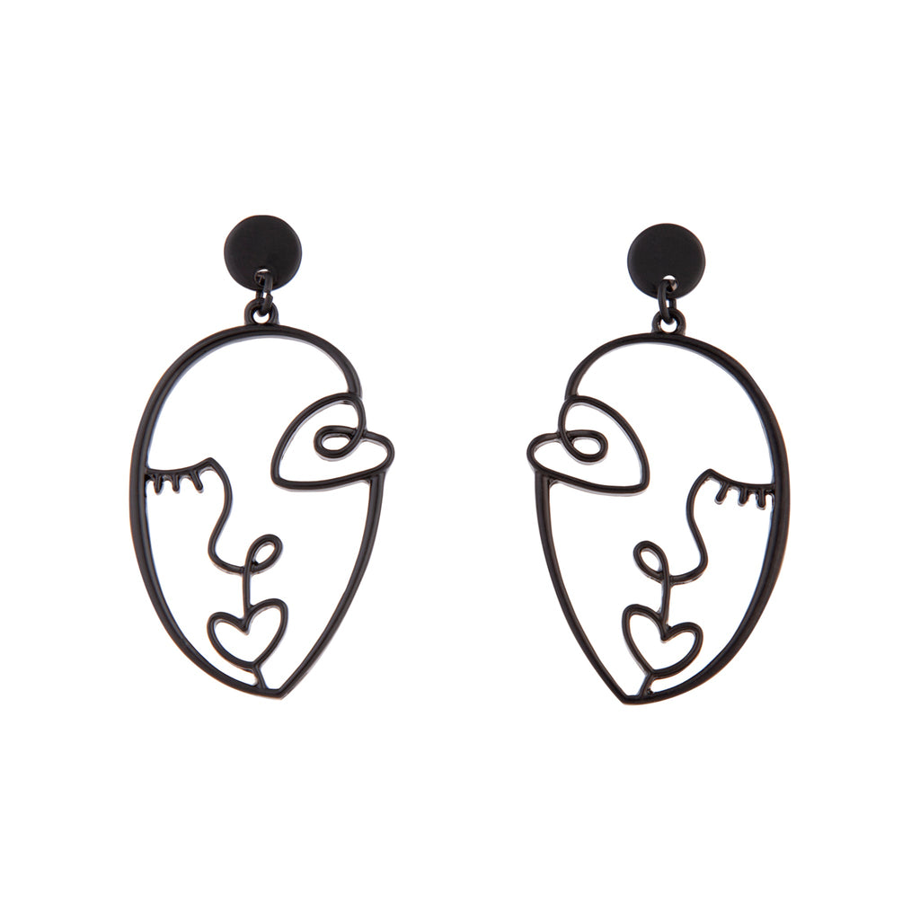 Black Artist Inspired Face Earrings