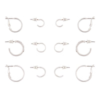 Silver Variety Hoop 6-Pack - link has visual effect only