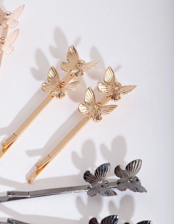 Butterfly Mixed Metal Hair Pin Pack | Jewelery | Necklaces | Rings ...