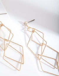 Gold Fine Layered Earrings - link has visual effect only
