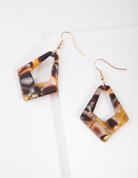 Acrylic Geometric Shape Drop Earrings - link has visual effect only