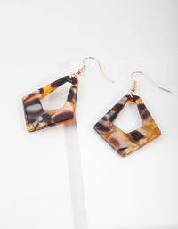 Acrylic Geometric Shape Drop Earrings - link has visual effect only