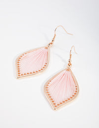 Gold Blush Harp Drop Earrings - link has visual effect only