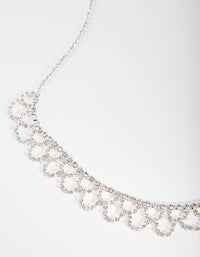 Silver Cupchain Necklace & Earrings Set - link has visual effect only