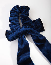 Blue Velvet Scarf Scrunchie - link has visual effect only