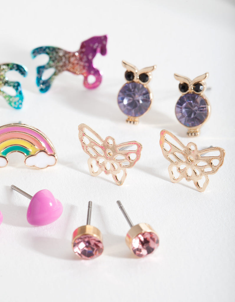 Kids Fairytale Stud Earring 6-Pack