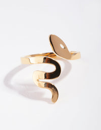 Gold Plated Surgical Steel Snake Ring - link has visual effect only