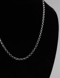 Sterling Silver Rolo Chain Necklace - link has visual effect only