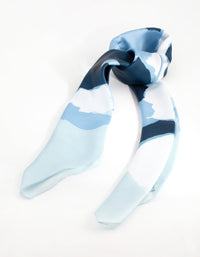 Blue Splatter Bandana Hair Scarf - link has visual effect only