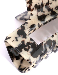 Rectangular Tortoiseshell Acrylic Claw - link has visual effect only