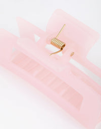 Acrylic Pink Rectangle Claw - link has visual effect only