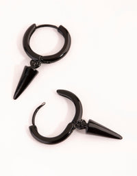 Matte Spike Huggie Earrings - link has visual effect only