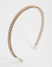 Micro Pearl Beaded Alice Band - link has visual effect only