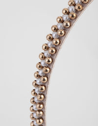 Micro Pearl Beaded Alice Band - link has visual effect only