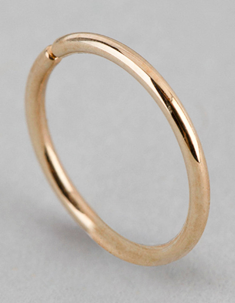 9ct Gold Polished 8mm Nose Ring