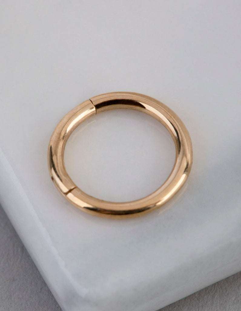 9ct Gold Polished 6mm Clicker Ring