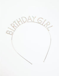 Kids Silver Diamante Birthday Tiara - link has visual effect only