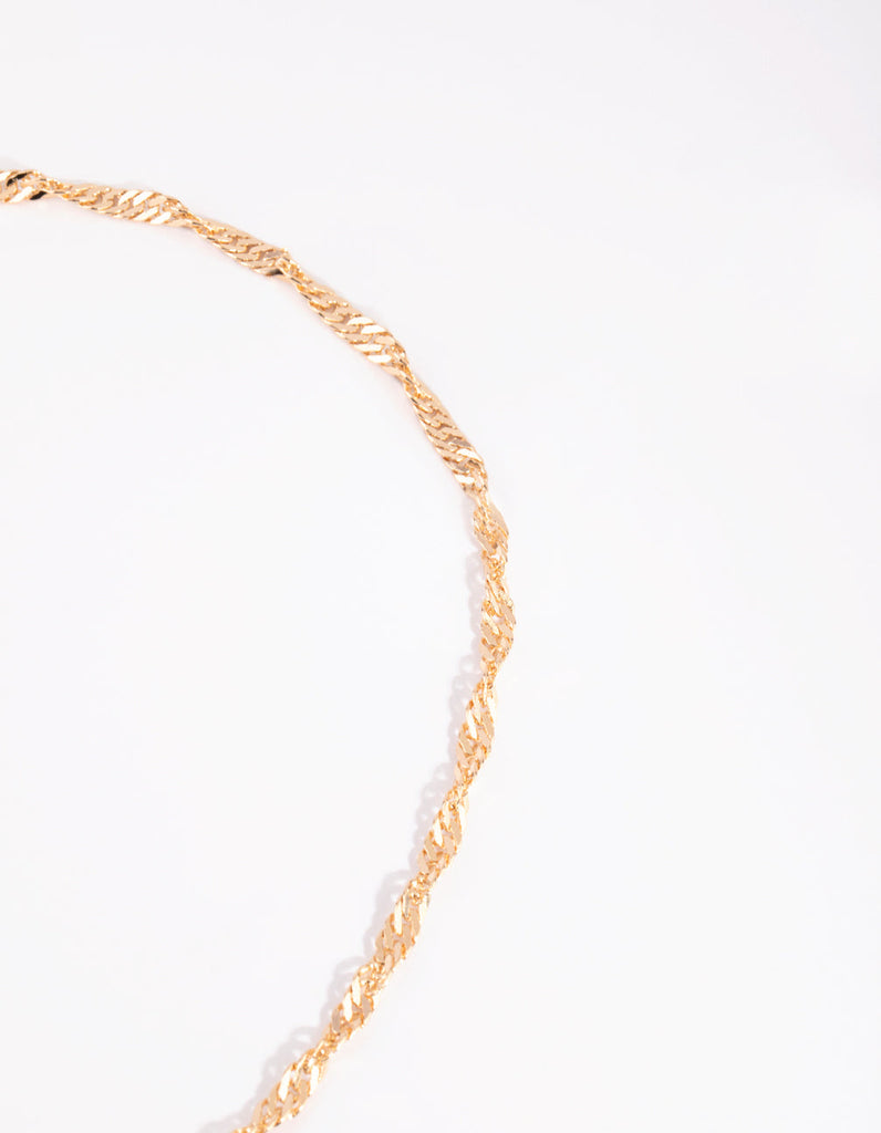 Gold Twisted Waist Chain