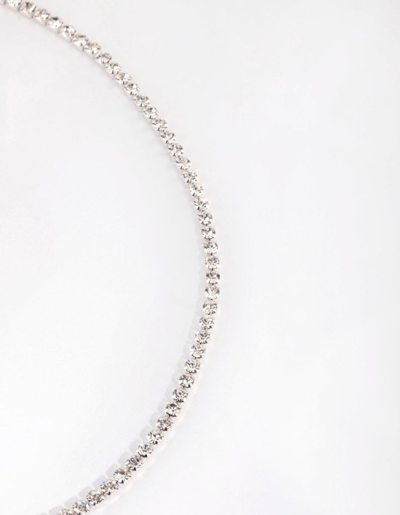 Rhodium Diamante Waist Chain