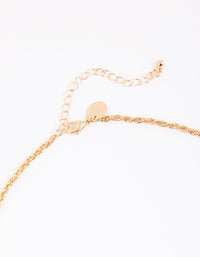 Gold Rope Chain Necklace - link has visual effect only
