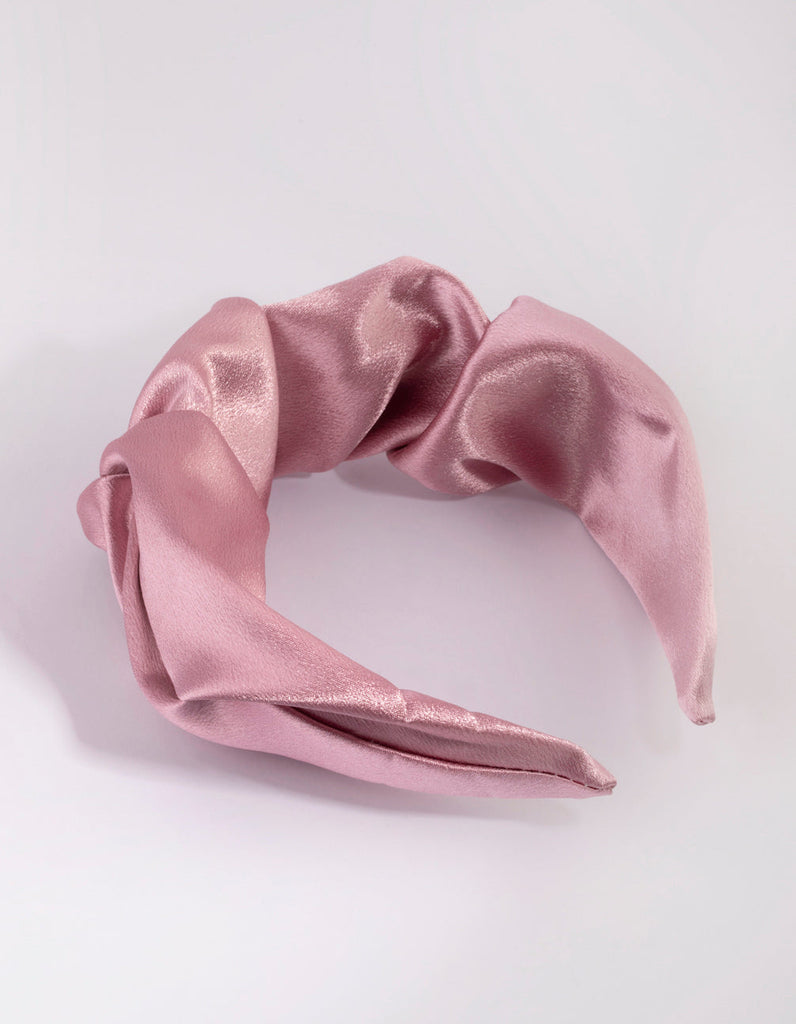 Pink Ruched Detail Alice Band