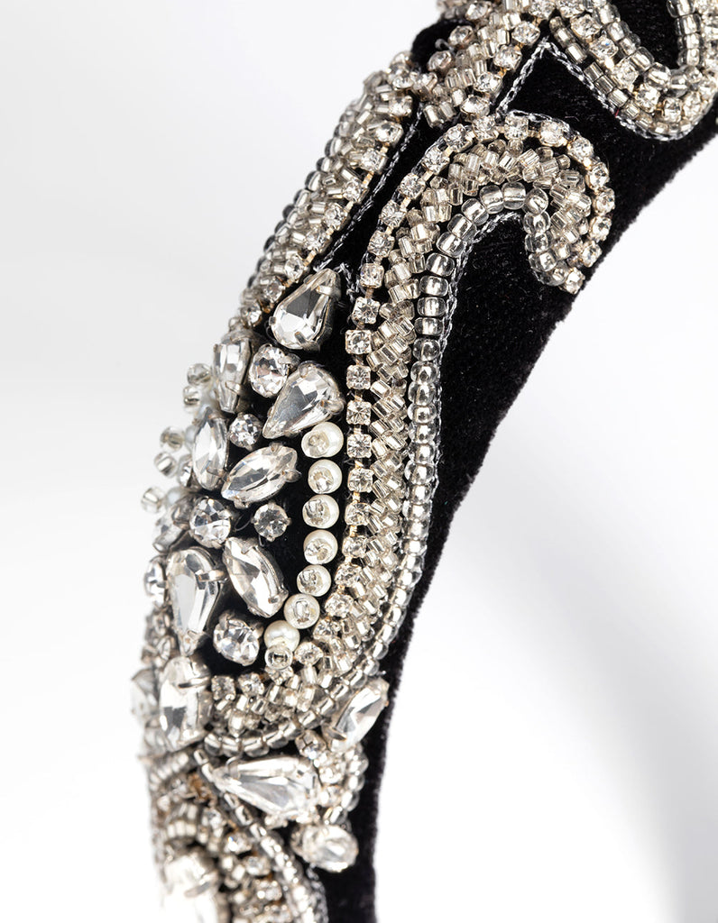 Embellished Diamante Detail Alice Band