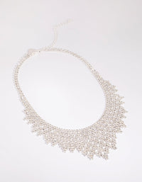 Silver Cup Chain Statement Necklace - link has visual effect only