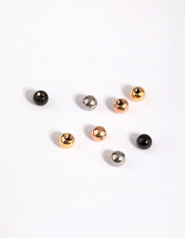 Mixed Surgical Steel Barbell Ball Replacements