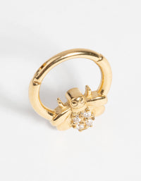 Gold-Plated Surgical Steel Bee Clicker Ring - link has visual effect only