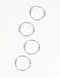 Surgical Steel Nose Ring 4-Pack - link has visual effect only