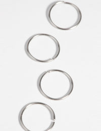 Surgical Steel Nose Ring 4-Pack - link has visual effect only