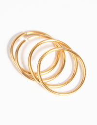 Gold-Plated Surgical Steel Nose Ring 4-Pack - link has visual effect only