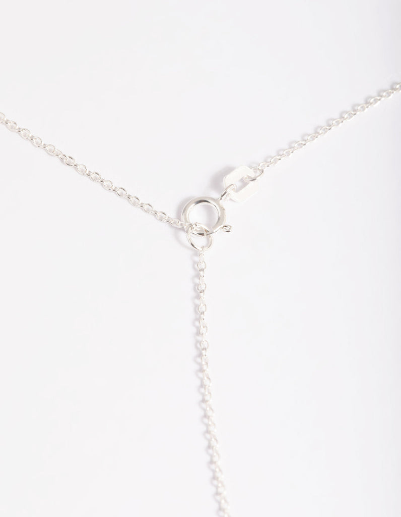 Sterling Silver Cubic Zirconia Heart Necklace