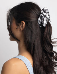 Black & White Check Scrunchie - link has visual effect only