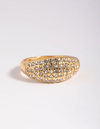 Gold Diamante Ring - link has visual effect only