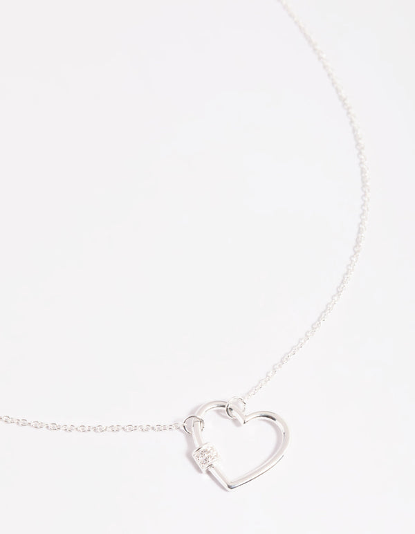 Sterling Silver Heart Pendant Necklace