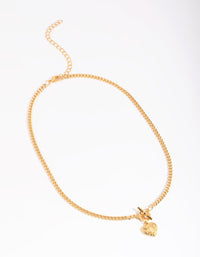Gold Plated Heart Fob Necklace - link has visual effect only