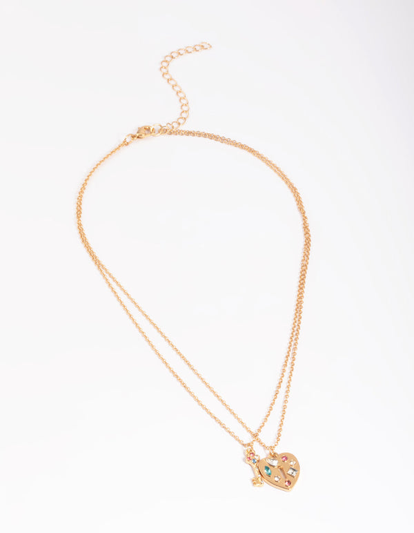 Gold Lock Chain Necklace - Lovisa
