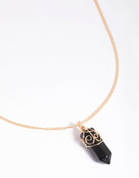 Black Onyx Shard Necklace - link has visual effect only