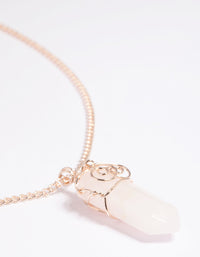 Rose Quartz Shard Necklace - link has visual effect only