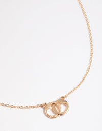 Gold Interlocked Heart Necklace - link has visual effect only