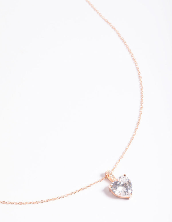 Lovisa Rose Gold Tone Swarovski Crystal Halo Necklace – Willowlicious