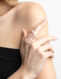 Rose Gold Peacock Statement Ring - link has visual effect only