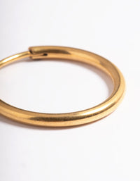 Gold Plated Surgical Steel Thin 18mm Hoop Earrings - link has visual effect only