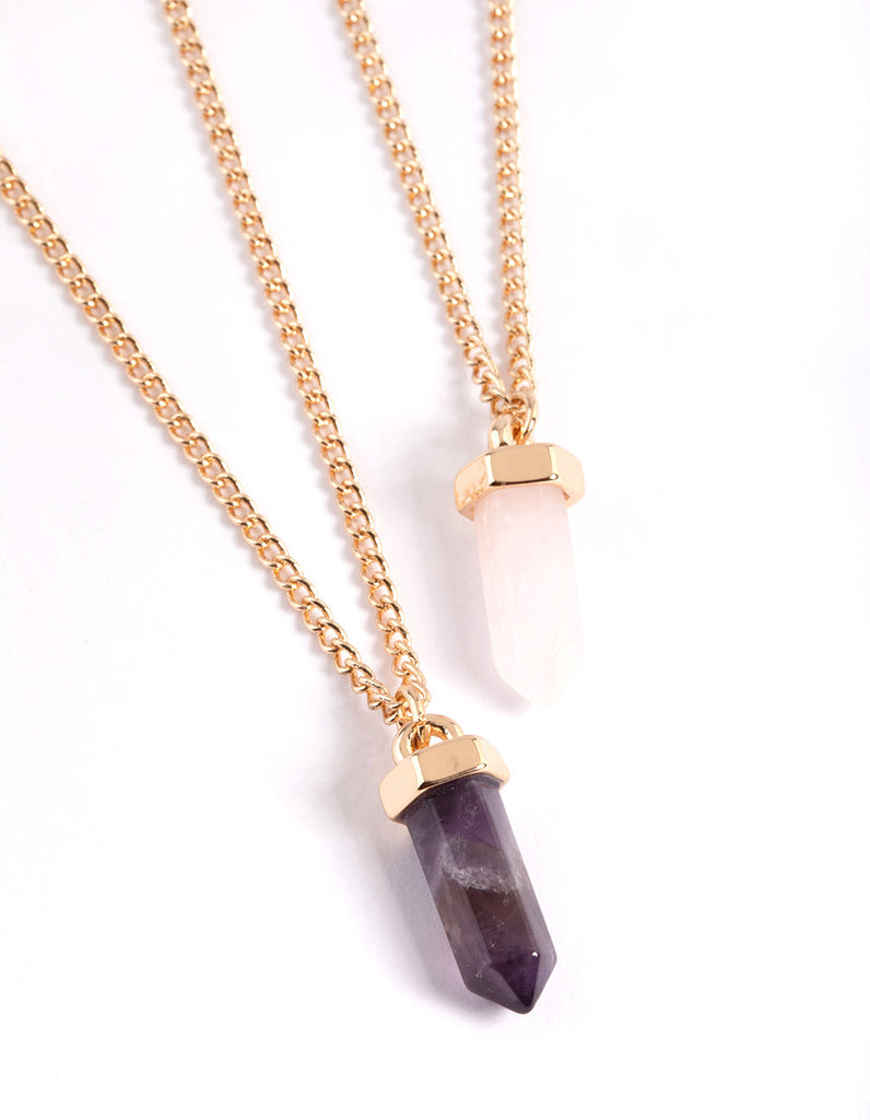 Gold Mini Shard Necklace Pack
