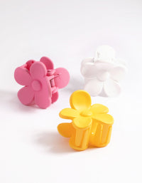 90s Mini Daisy Hair Claw Clips Pack - link has visual effect only