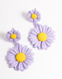 Rose Gold Double Daisy Earrings - link has visual effect only