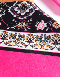 Fabric Pink Paisley Scarf - link has visual effect only