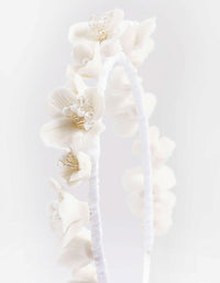 White Flower Headband - link has visual effect only